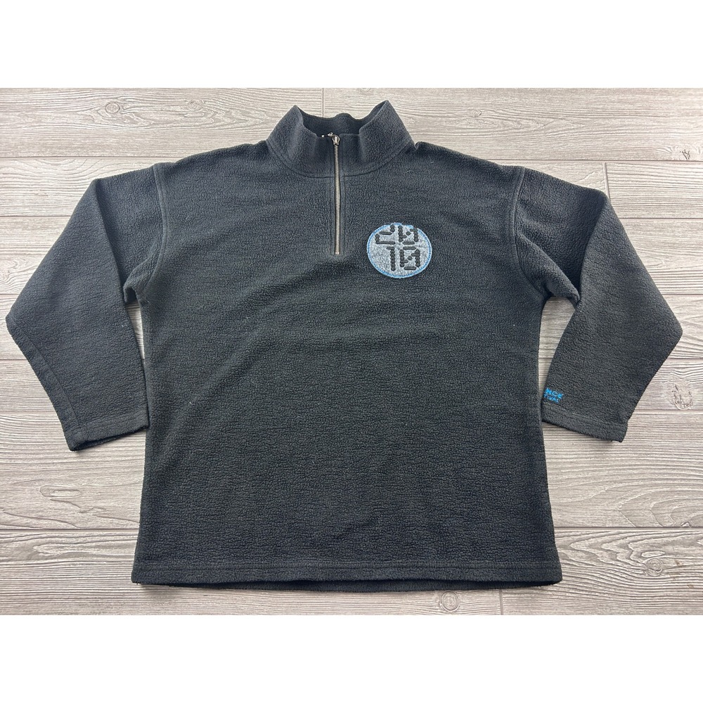 Green Brand Sundance Film Festival 2010 Quarter Zip Fleece Pullover Black Large